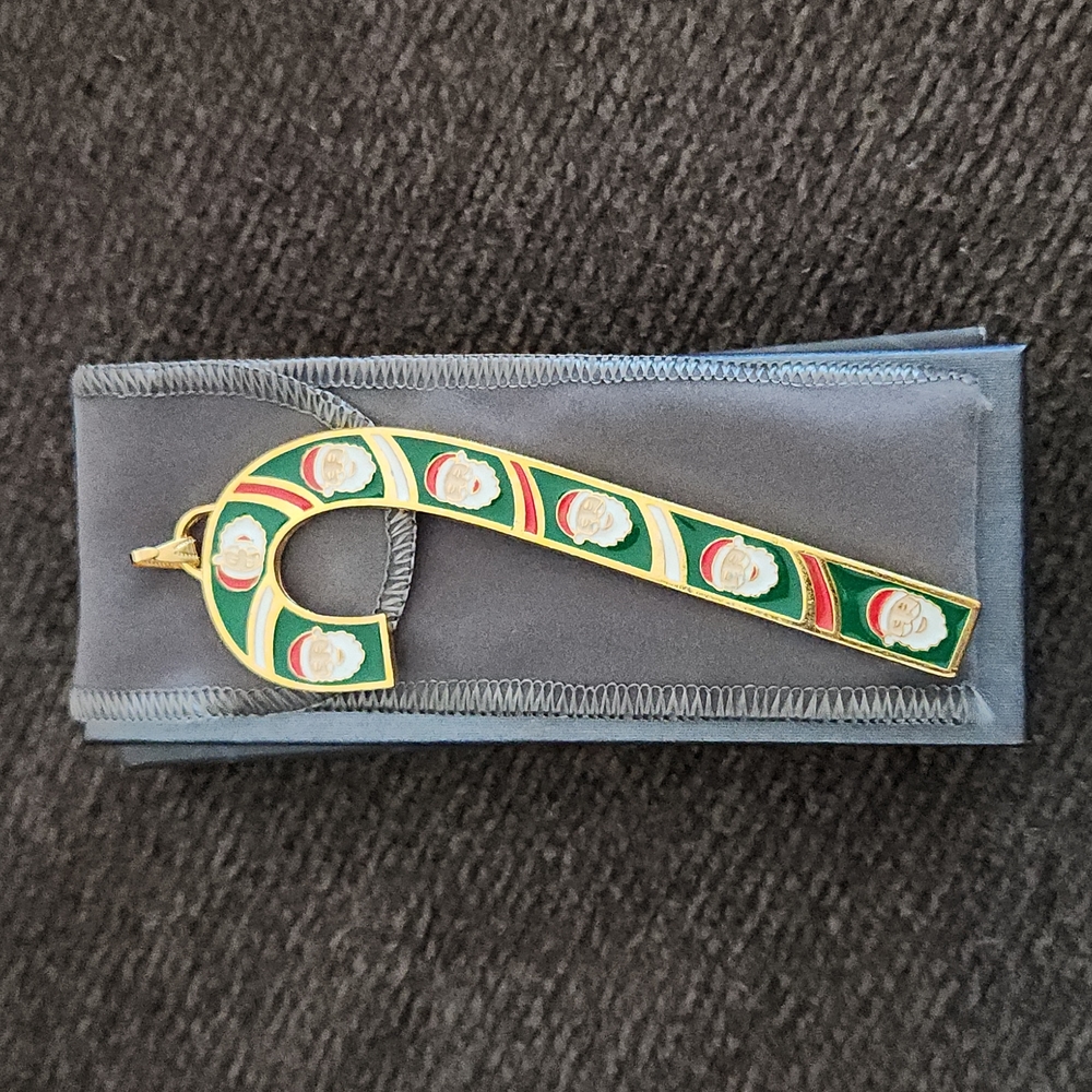 Wallace 2019 Gold-Plated Candy Cane Ornament